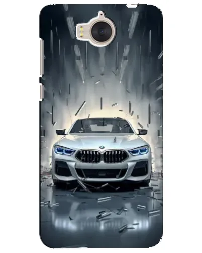 Чехол для Huawei Y5 2017 (MYA) с картинкой «BMW в свете фар»