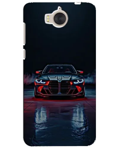 Чехол для Huawei Y5 2017 (MYA) с картинкой «BMW на мокрой дороге»