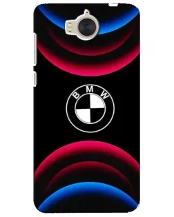 Чохол для Huawei Y5 2017 (MYA) з картинкою «Логотип BMW та неонові дуги»