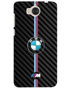 Чохол для Huawei Y5 2017 (MYA) з картинкою «Емблема BMW та карбон»