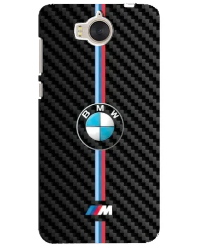 Чехол для Huawei Y5 2017 (MYA) с картинкой «Эмблема BMW и карбон»