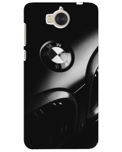 Чехол для Huawei Y5 2017 (MYA) с картинкой «Эмблема BMW — макро»