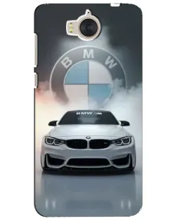 Чохол для Huawei Y5 2017 (MYA) з картинкою «BMW в білому диму»