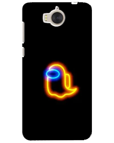 Чехол для Huawei Y5 2017 (MYA) с картинкой «Among Us неоновое сияние»