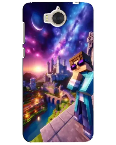 Чехол для Huawei Y5 2017 (MYA) с картинкой «Стив и космос» Чехол для Huawei Y5 2017 (MYA) с картинкой «Стив и космос»