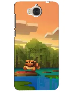 Чехол для Huawei Y5 2017 (MYA) с картинкой «Майнкрафт закат солнца» Чехол для Huawei Y5 2017 (MYA) с картинкой «Майнкрафт закат солнца»