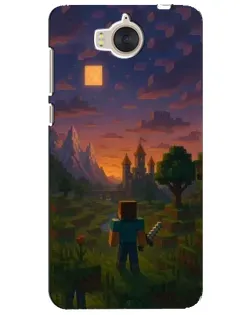Чехол для Huawei Y5 2017 (MYA) с картинкой «Стив у башни» Чехол для Huawei Y5 2017 (MYA) с картинкой «Стив у башни»