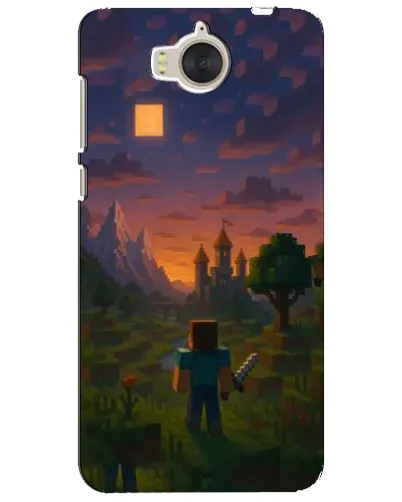 Чехол для Huawei Y5 2017 (MYA) с картинкой «Стив у башни» Чехол для Huawei Y5 2017 (MYA) с картинкой «Стив у башни»