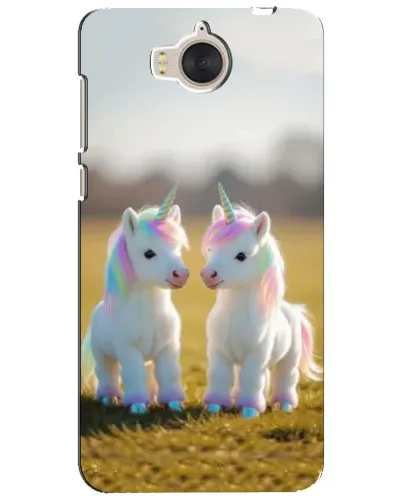 Чехол для Huawei Y5 2017 (MYA) с картинкой «Пара единорогов» Чехол для Huawei Y5 2017 (MYA) с картинкой «Пара единорогов»