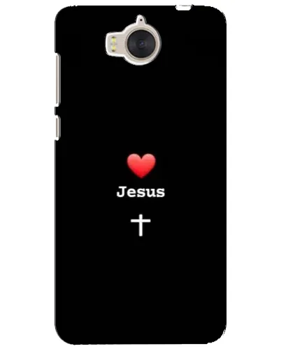 Чехол для Huawei Y5 2017 (MYA) с картинкой «Сердце - Jesus»