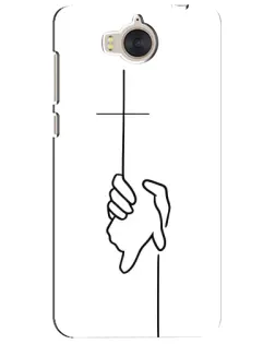 Чохол для Huawei Y5 2017 (MYA) з картинкою «Рука тримає» Чохол для Huawei Y5 2017 (MYA) з картинкою «Рука тримає»