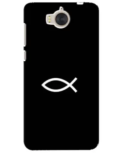 Чехол для Huawei Y5 2017 (MYA) с картинкой «Символ рыбы Jesus» Чехол для Huawei Y5 2017 (MYA) с картинкой «Символ рыбы Jesus»