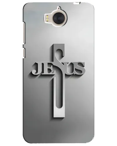 Чехол для Huawei Y5 2017 (MYA) с картинкой «Металлический крест Jesus» Чехол для Huawei Y5 2017 (MYA) с картинкой «Металлический крест Jesus»