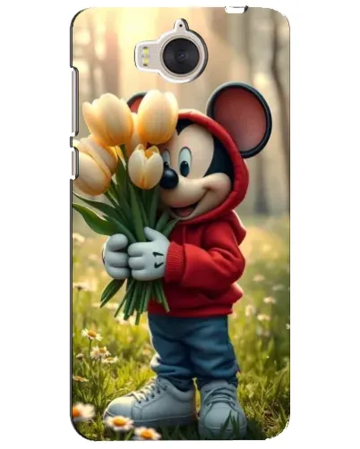 Чехол для Huawei Y5 2017 (MYA) с картинкой «Микки с тюльпанами»