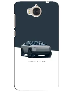 Чохол для Huawei Y5 2017 (MYA) з картинкою «Сріблястий Cybertruck Tesla»