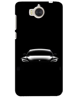 Чохол для Huawei Y5 2017 (MYA) з картинкою «Фари Tesla Night»