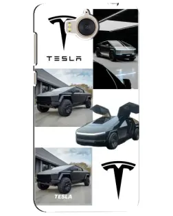 Чохол для Huawei Y5 2017 (MYA) з картинкою «Колаж Cybertruck Tesla»