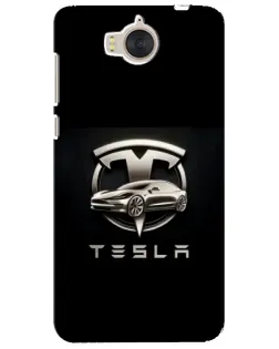 Чохол для Huawei Y5 2017 (MYA) з картинкою «Tesla — срібне авто»