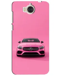 Чехол для Huawei Y5 2017 (MYA) с картинкой «Розовый Mercedes AMG»