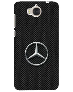 Чехол для Huawei Y5 2017 (MYA) с картинкой «Карбоновый Mercedes стиль»