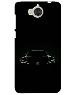 Чехол для Huawei Y5 2017 (MYA) с картинкой «Mercedes — силуэт авто»