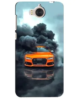 Чехол для Huawei Y5 2017 (MYA) с картинкой «Audi в облаках дыма»