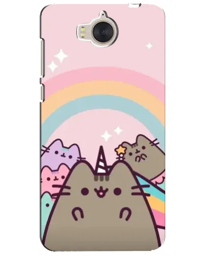 Чехол для Huawei Y5 2017 (MYA) с картинкой «Единорог Pusheen»