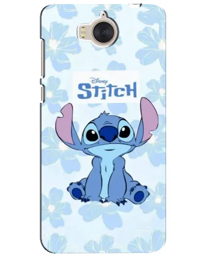Чехол для Huawei Y5 2017 (MYA) с картинкой «Stitch среди цветов»