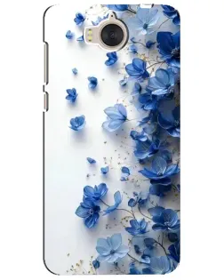 Чохол для Huawei Y5 2017 (MYA) з картинкою «Блакитний квітковий каскад»