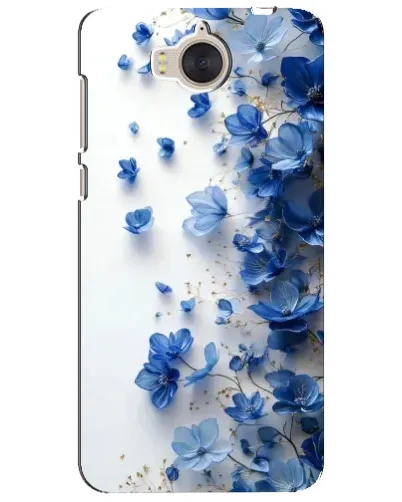 Чехол для Huawei Y5 2017 (MYA) с картинкой «Голубой цветочный каскад» Чехол для Huawei Y5 2017 (MYA) с картинкой «Голубой цветочный каскад»