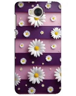Чохол для Huawei Y5 2017 (MYA) з картинкою «Ромашки на фіолетовому»