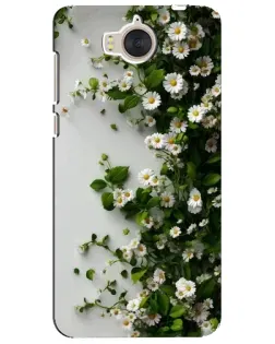 Чохол для Huawei Y5 2017 (MYA) з картинкою «Гілка дрібних білих квітів»