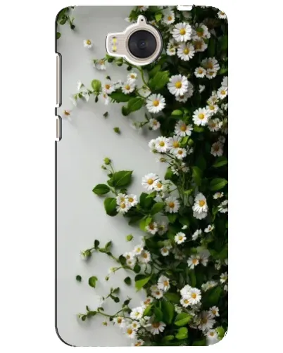 Чехол для Huawei Y5 2017 (MYA) с картинкой «Ветка мелких белых цветов» Чехол для Huawei Y5 2017 (MYA) с картинкой «Ветка мелких белых цветов»
