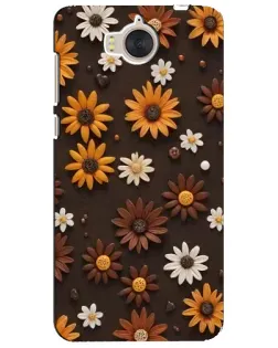 Чохол для Huawei Y5 2017 (MYA) з картинкою «Візерунок з маленьких соняшників»