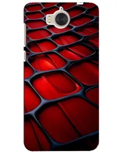 Чехол для Huawei Y5 2017 (MYA) с картинкой «Красная глянцевая сетка»