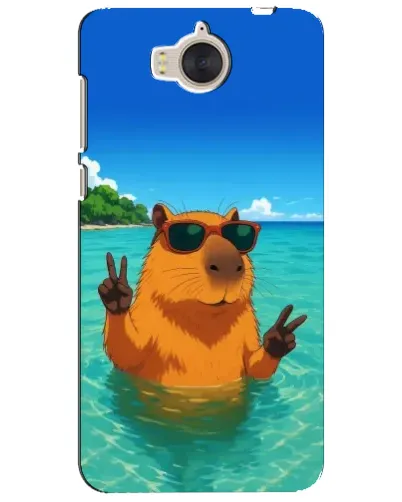 Чехол для Huawei Y5 2017 (MYA) с картинкой «Морская капибара»