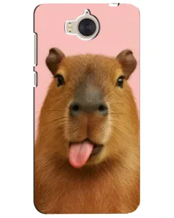 Чохол для Huawei Y5 2017 (MYA) з картинкою «Капібара з язиком»