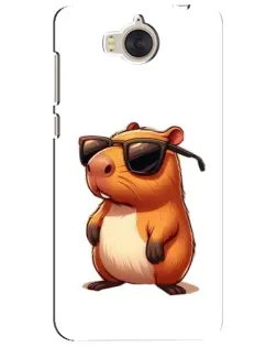 Чохол для Huawei Y5 2017 (MYA) з картинкою «Капібара в окулярах»