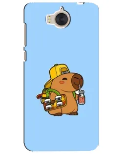 Чохол для Huawei Y5 2017 (MYA) з картинкою «Капібара на скейті»