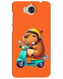 Чохол для Huawei Y5 2017 (MYA) з картинкою «Капібара на скутері»