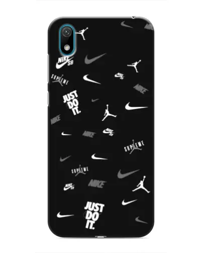 Чехол для Huawei Y5 2019 с картинкой «Nike Black Pattern» Чехол для Huawei Y5 2019 с картинкой «Nike Black Pattern»