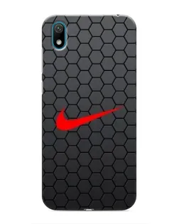 Чехол для Huawei Y5 2019 с картинкой «Nike — карбоновая сетка»