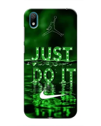 Чехол для Huawei Y5 2019 с картинкой «Зеленый неоновый Nike»