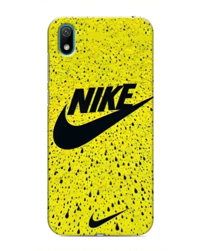Чехол для Huawei Y5 2019 с картинкой «Желтый текстурный Nike»