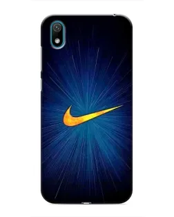 Чехол для Huawei Y5 2019 с картинкой «Синий пульс Nike»