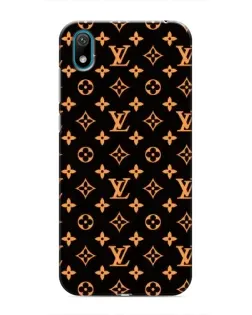 Чехол для Huawei Y5 2019 с картинкой «Золотая монограмма LV»