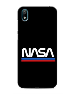 Чехол для Huawei Y5 2019 с картинкой «NASA — классика Red Blue»