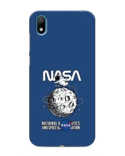 Чехол для Huawei Y5 2019 с картинкой «NASA — лунная миссия»