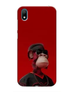 Чехол для Huawei Y5 2019 с картинкой «Bored Ape в красном» Чехол для Huawei Y5 2019 с картинкой «Bored Ape в красном»