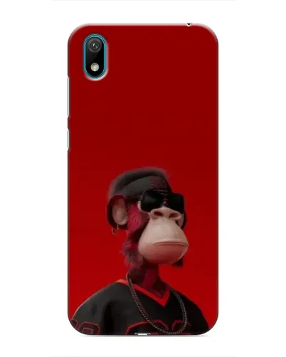 Чехол для Huawei Y5 2019 с картинкой «Bored Ape в красном» Чехол для Huawei Y5 2019 с картинкой «Bored Ape в красном»